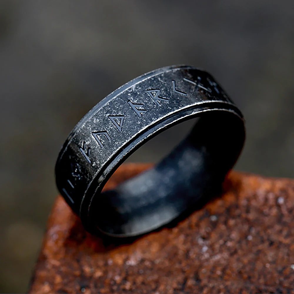 316L Stainless Steel Viking Rune Ring – view 7