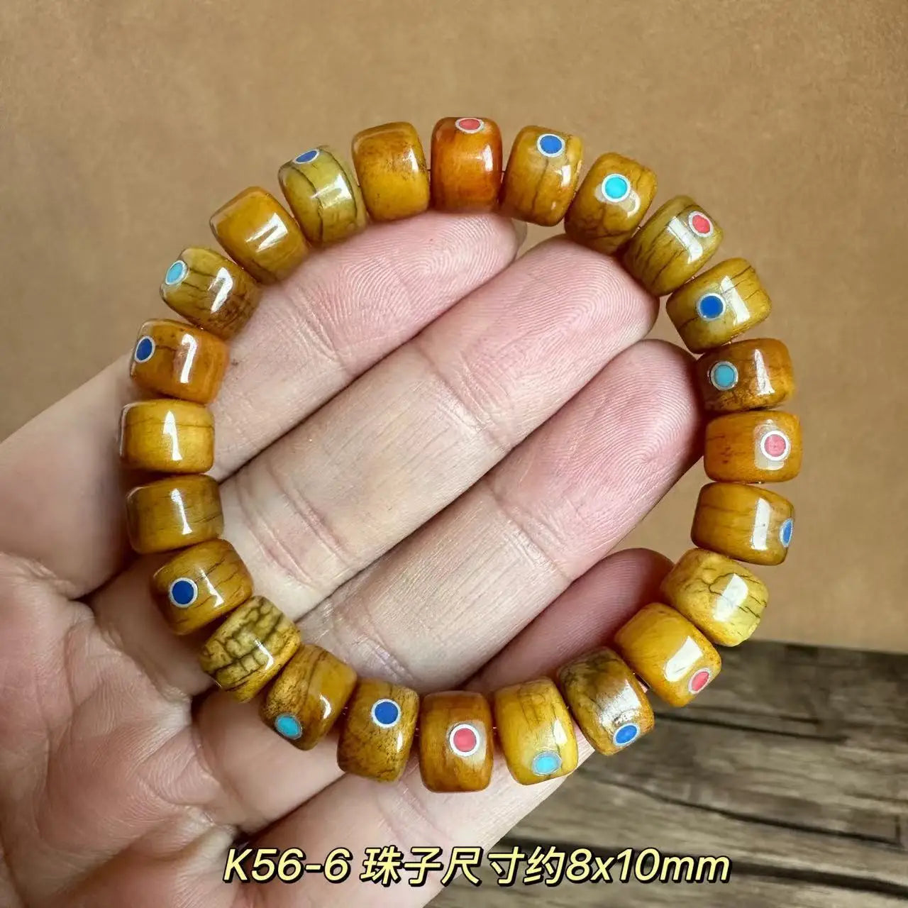 Tibetan-Style Bone Bead Bracelet – view 21