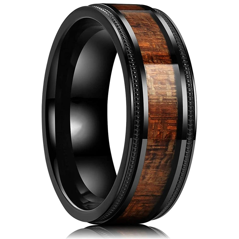Abalone Shell Inlay Domed Ring – view 7