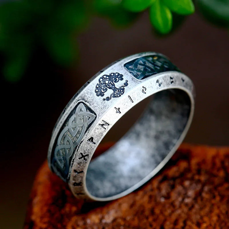 Stainless Steel Viking Celtic Ring – view 19