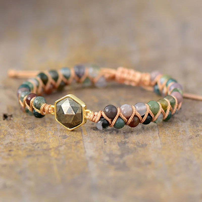 Onyx Braided Strand Bracelet – view 3