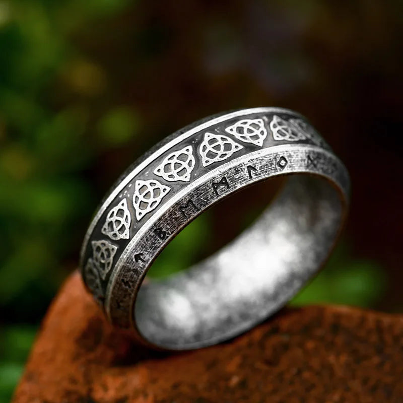 Stainless Steel Viking Celtic Ring – view 16