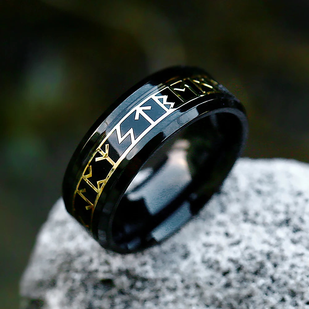 316L Stainless Steel Viking Rune Ring – view 41