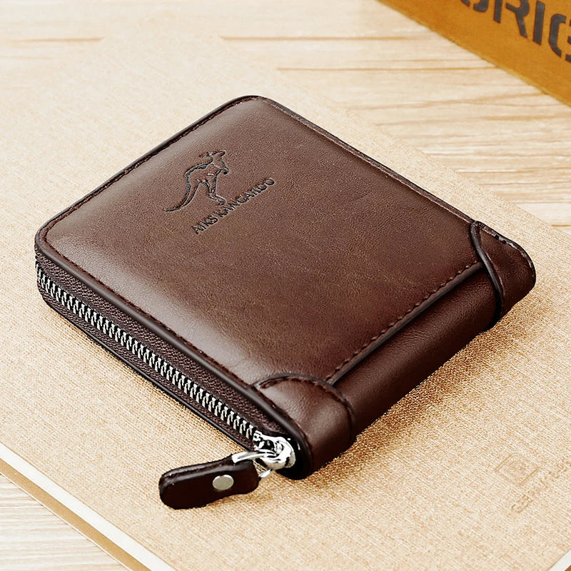 Leather Zip Wallet with Coin Pocket – view 8