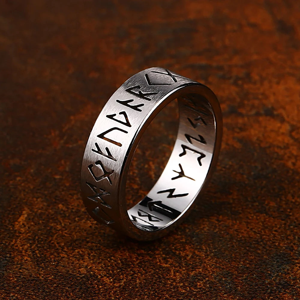 316L Stainless Steel Viking Rune Ring – view 17