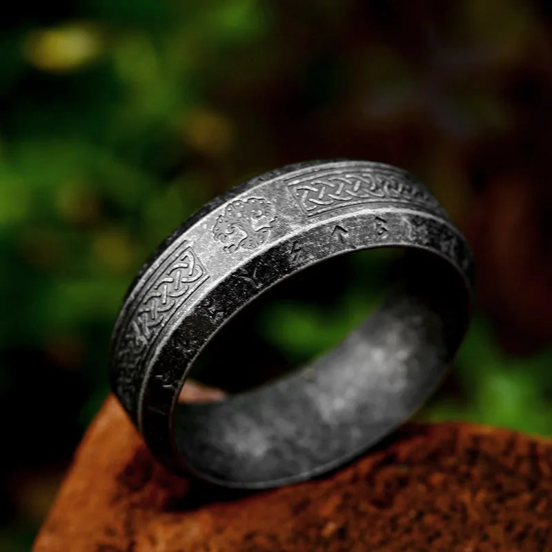 Stainless Steel Viking Celtic Ring – view 15