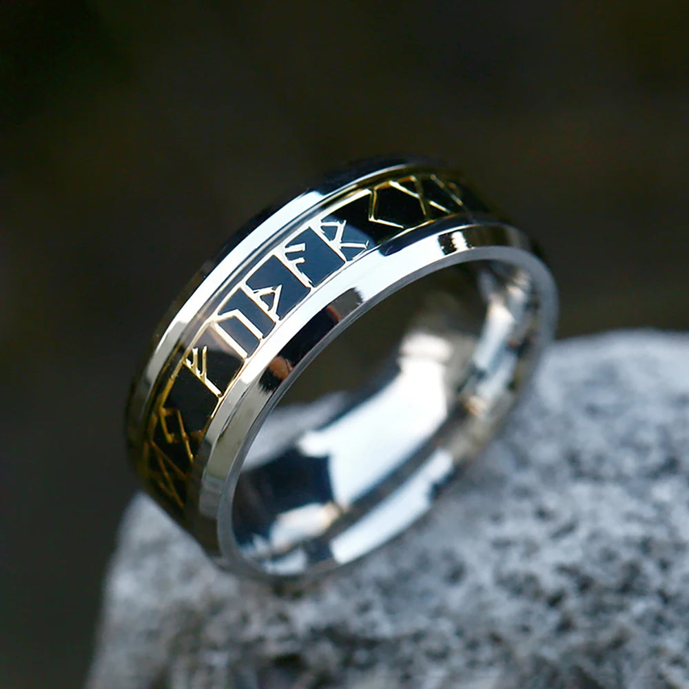 316L Stainless Steel Viking Rune Ring – view 23