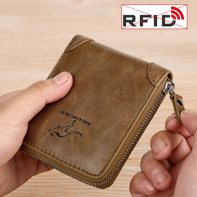 Leather Zip Wallet with Coin Pocket – view 2