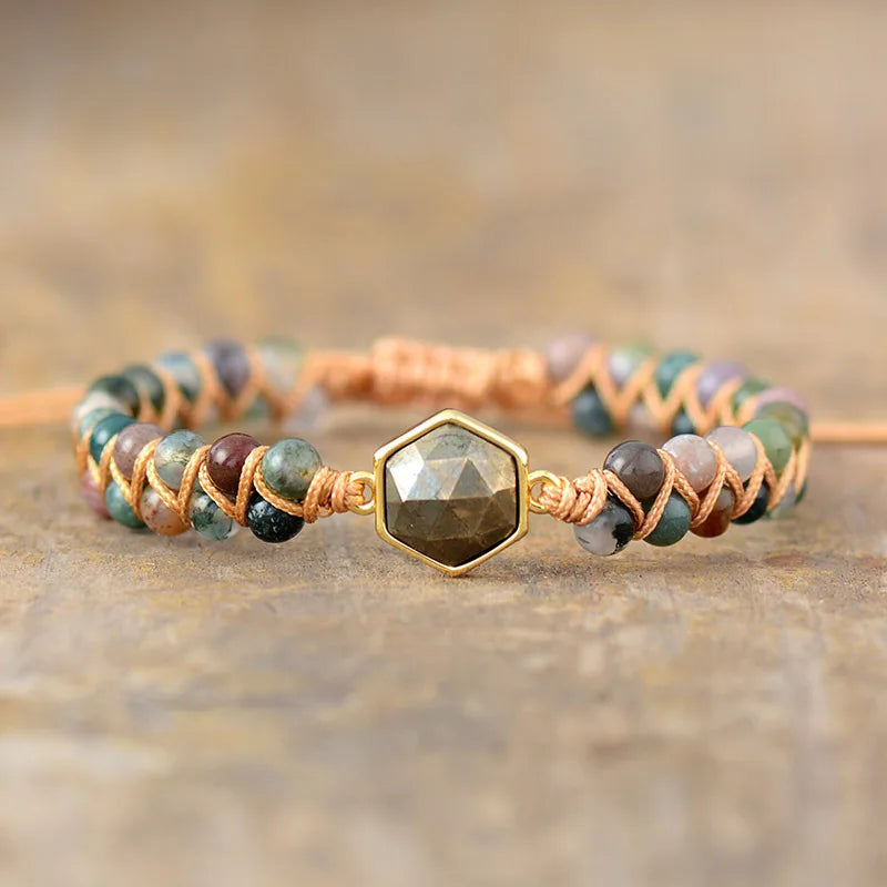 Onyx Braided Strand Bracelet – view 2