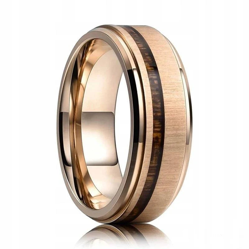 Abalone Shell Inlay Domed Ring – view 15