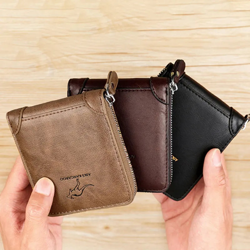 Leather Zip Wallet with Coin Pocket – view 6