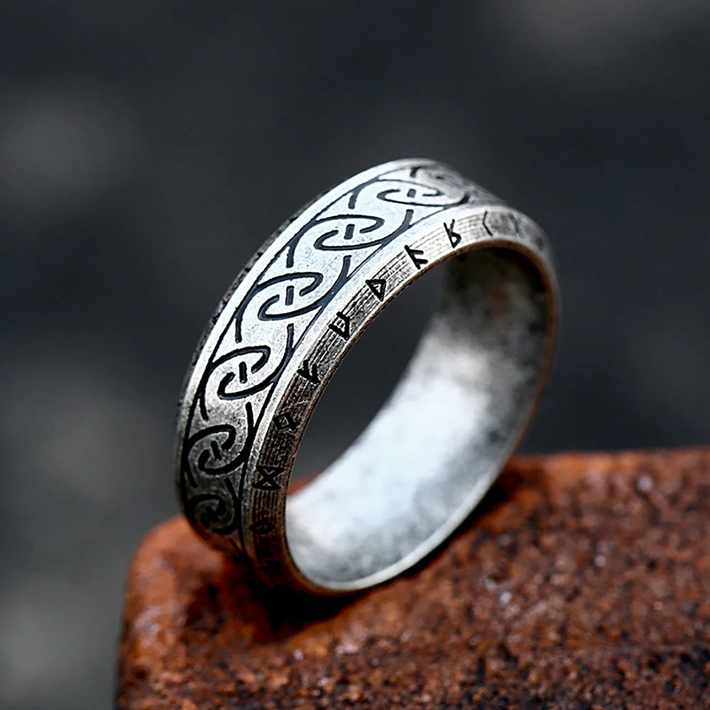 316L Stainless Steel Viking Rune Ring – view 39