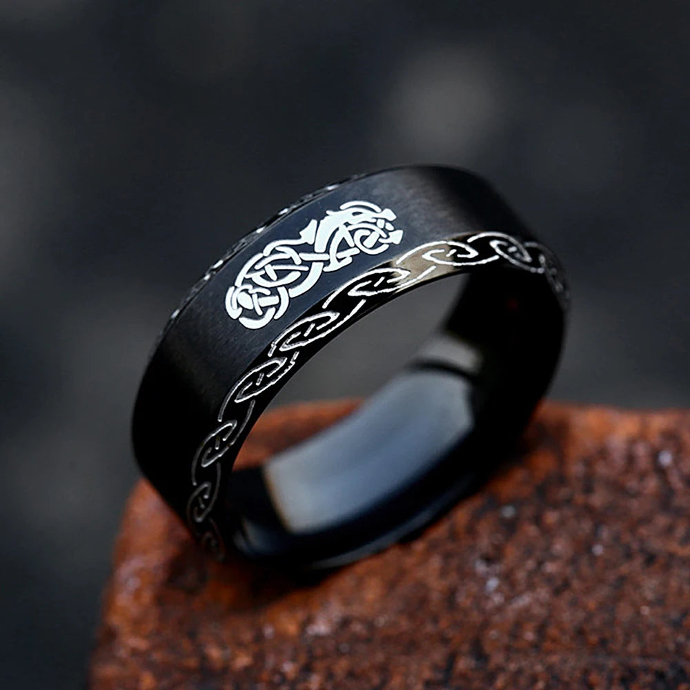 316L Stainless Steel Viking Rune Ring – view 21