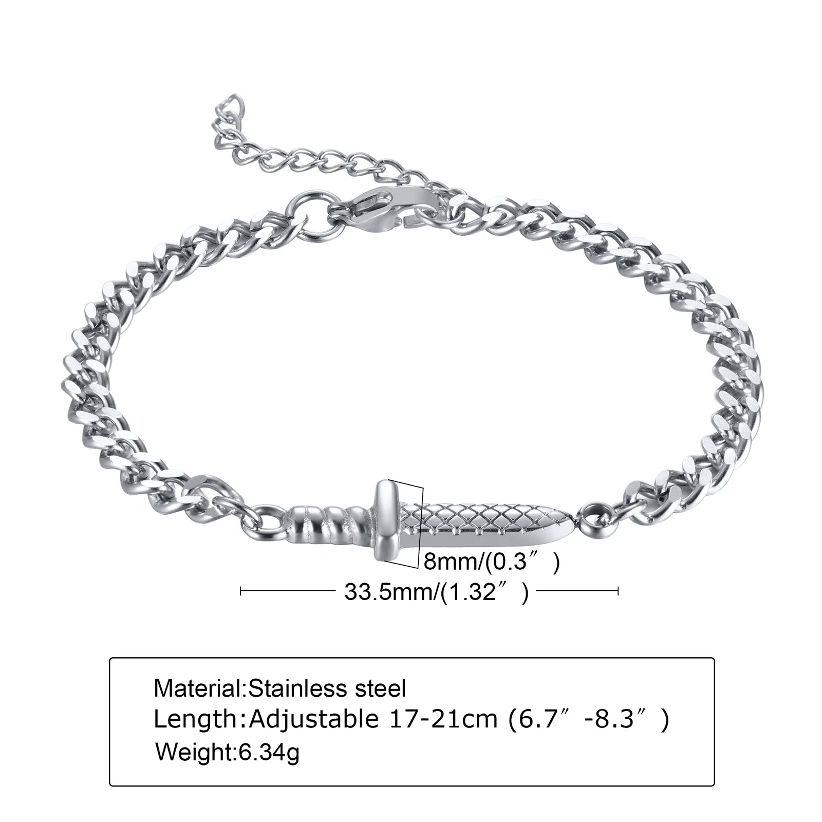 Geometric Chain Bracelet – view 7
