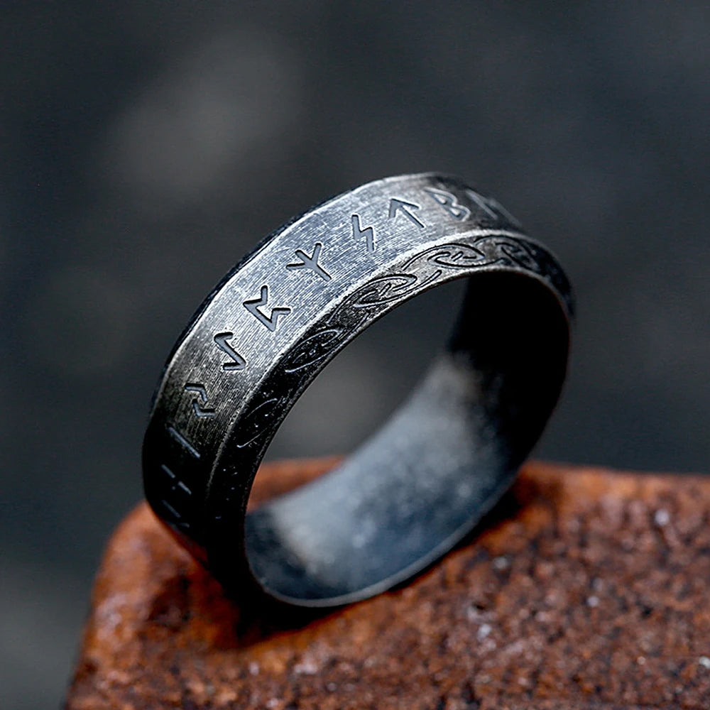 316L Stainless Steel Viking Rune Ring – view 12