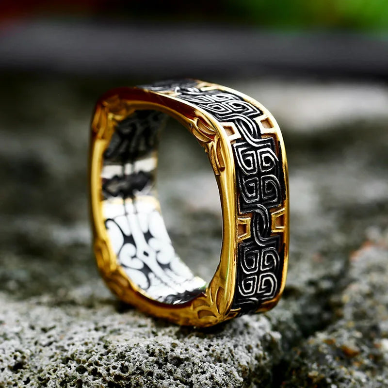 Stainless Steel Viking Celtic Ring – view 18