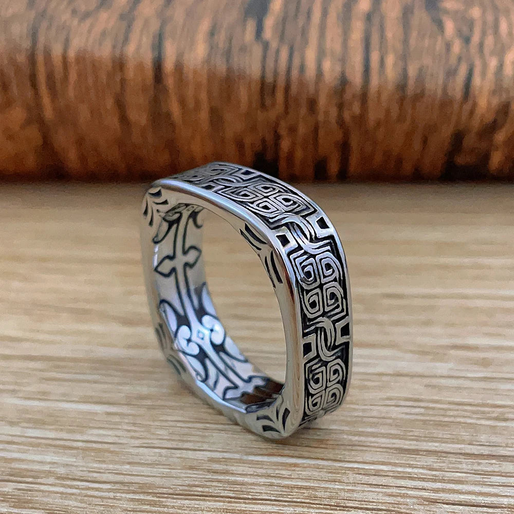 Stainless Steel Viking Celtic Ring
