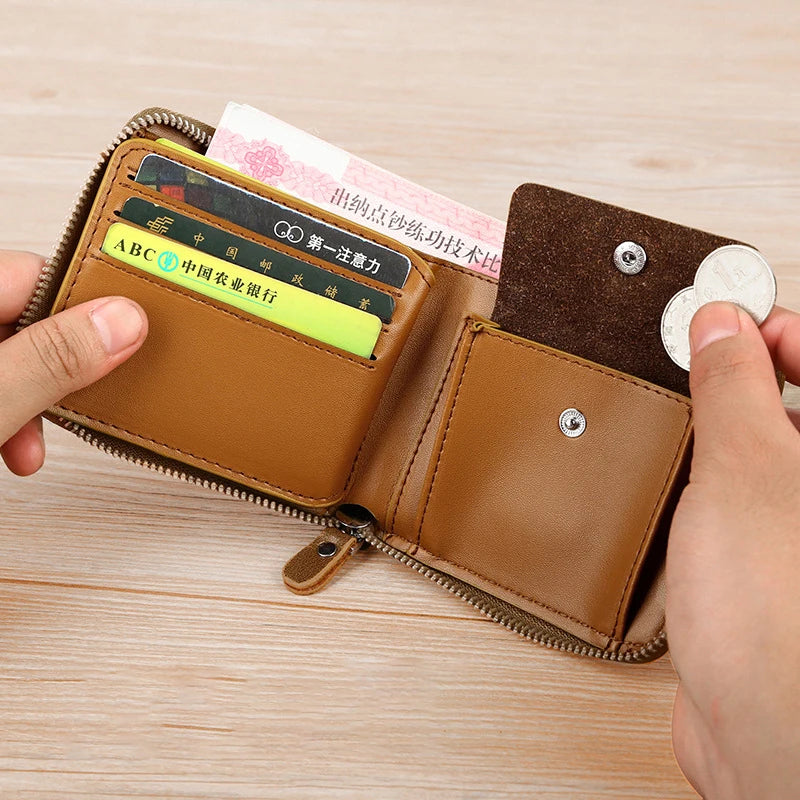 Leather Zip Wallet with Coin Pocket – view 3