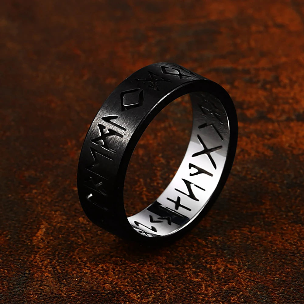 316L Stainless Steel Viking Rune Ring – view 26