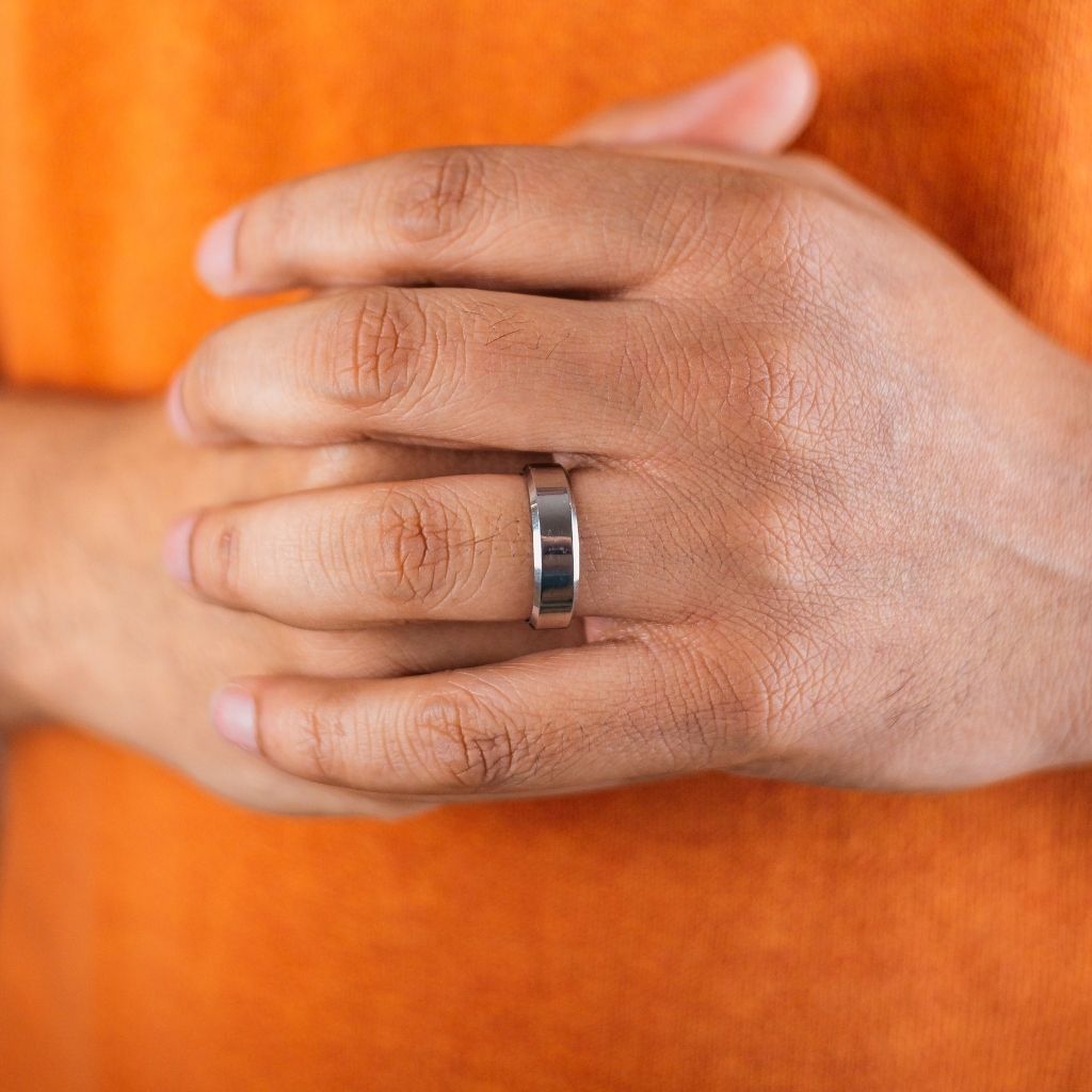 Tungsten Carbide Band Ring, 6mm