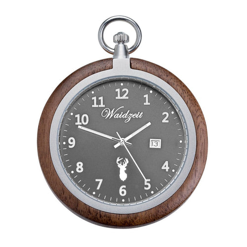 Walnut Wood Pocket Watch with Slate-Grey Dial – view 3