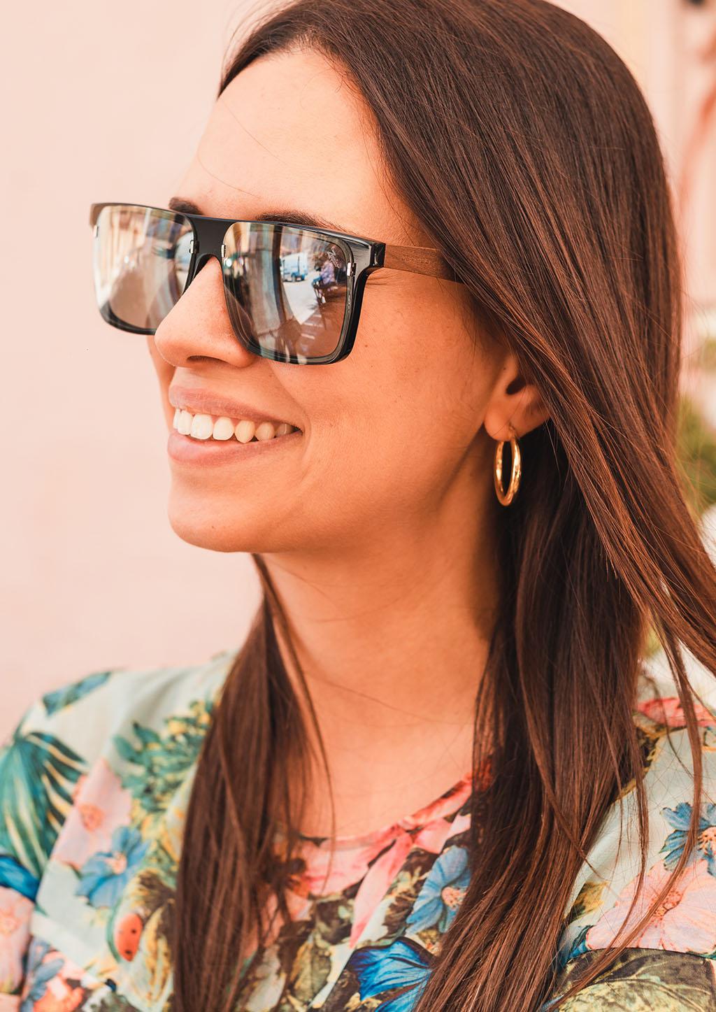 Acetate & Wood Square Sunglasses – view 5