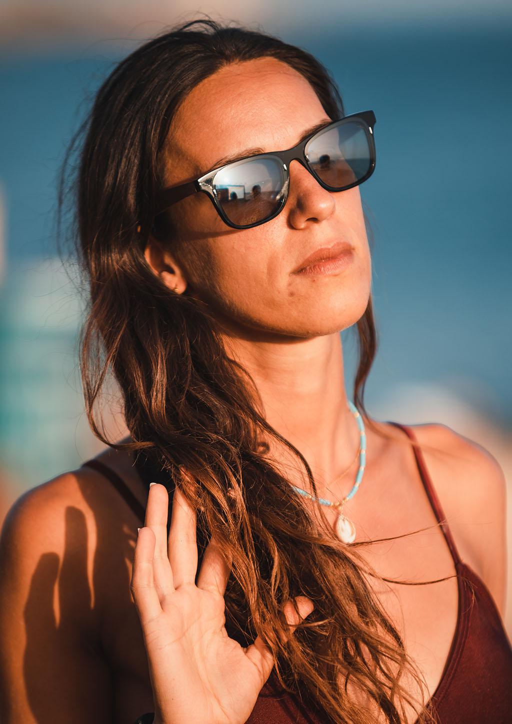 Acetate & Wood Wayfarer Sunglasses – view 4