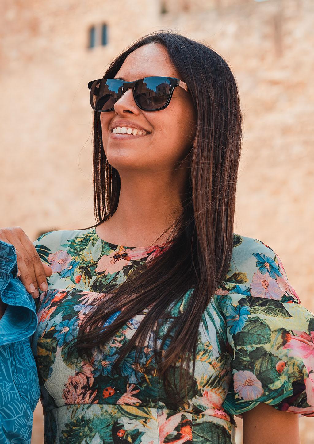 Acetate & Wood Wayfarer Sunglasses – view 3