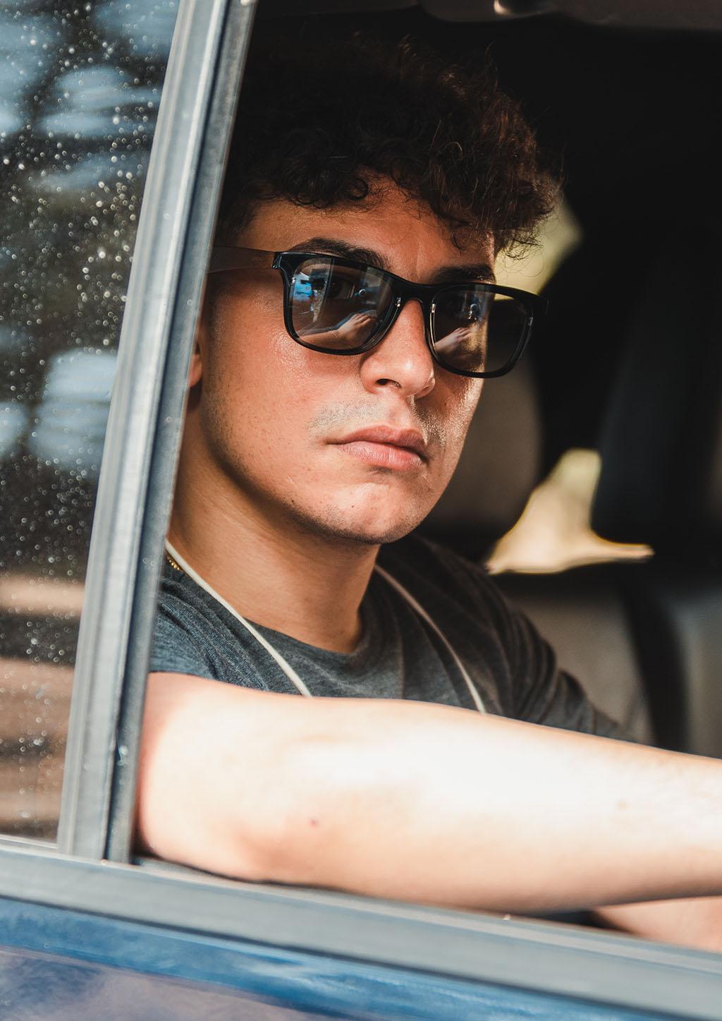 Acetate & Wood Wayfarer Sunglasses