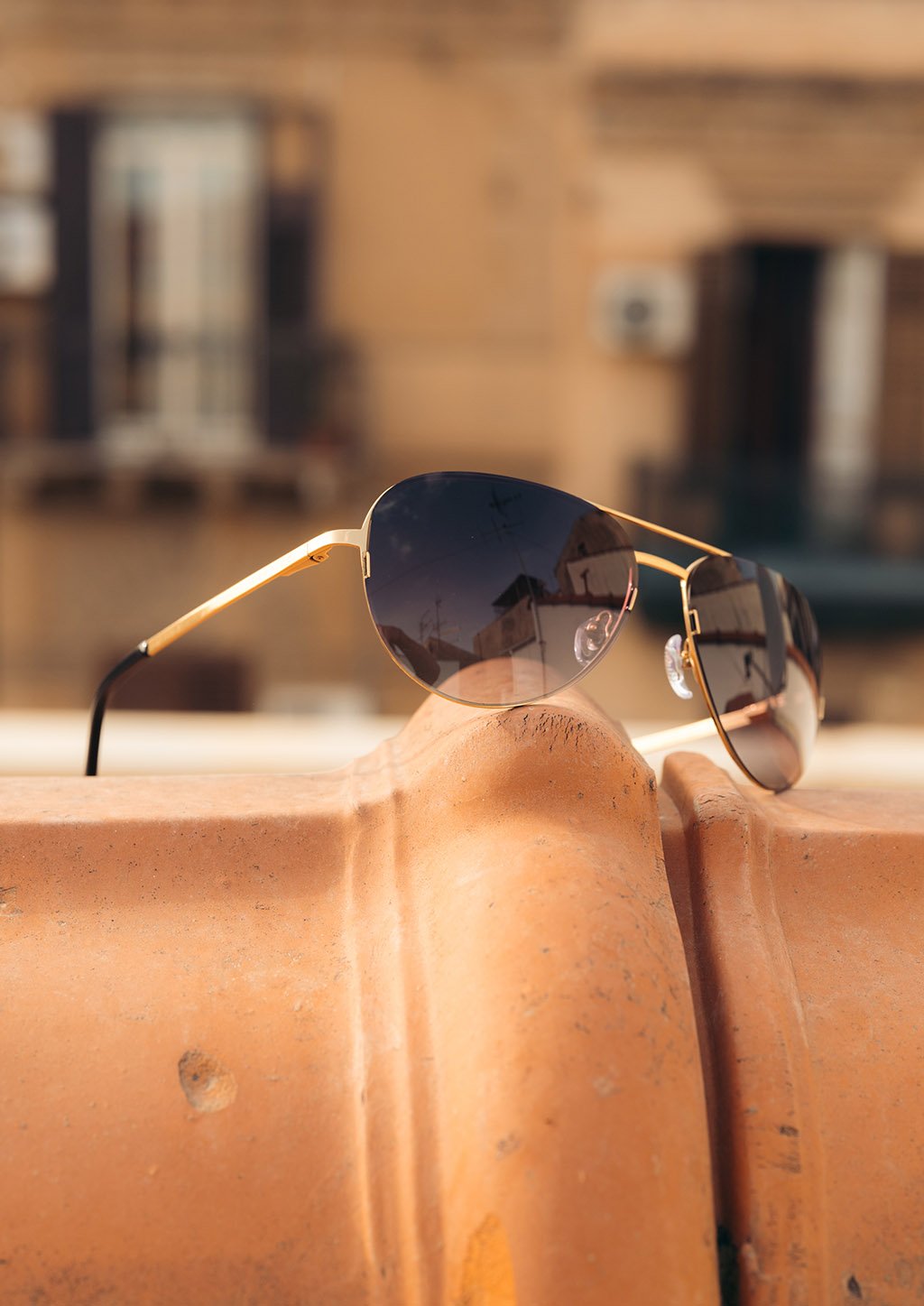 Titanium Aviator Sunglasses – Changeable Lenses – view 7
