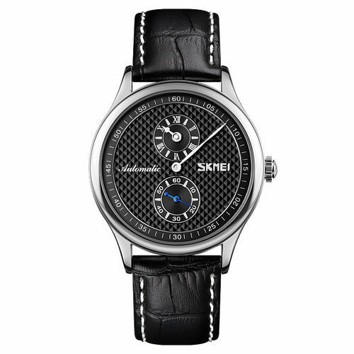 Automatic Split-Dial Watch with Leather Strap – view 17