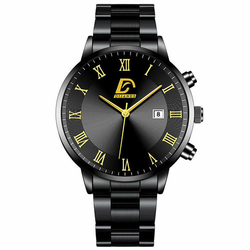 Stainless Steel Slim Calendar Watch, 9mm – view 15