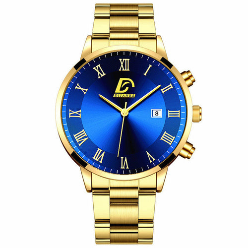 Stainless Steel Slim Calendar Watch, 9mm – view 12