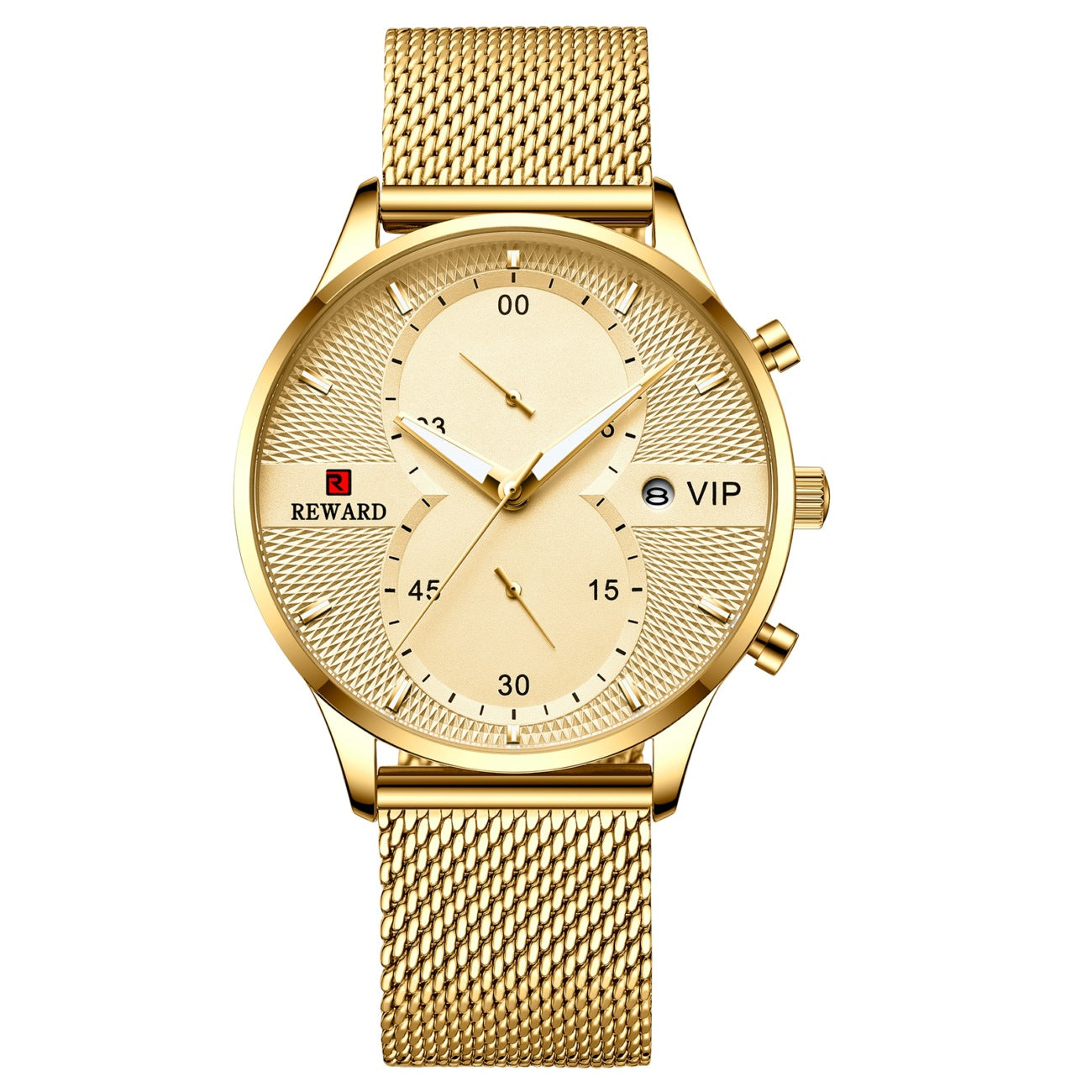 Stainless Steel Bracelet Quartz Calendar Watch, 45mm – view 5