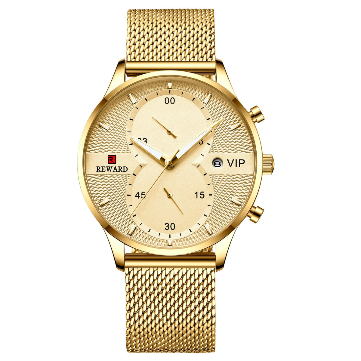 Stainless Steel Bracelet Quartz Calendar Watch, 45mm – view 5