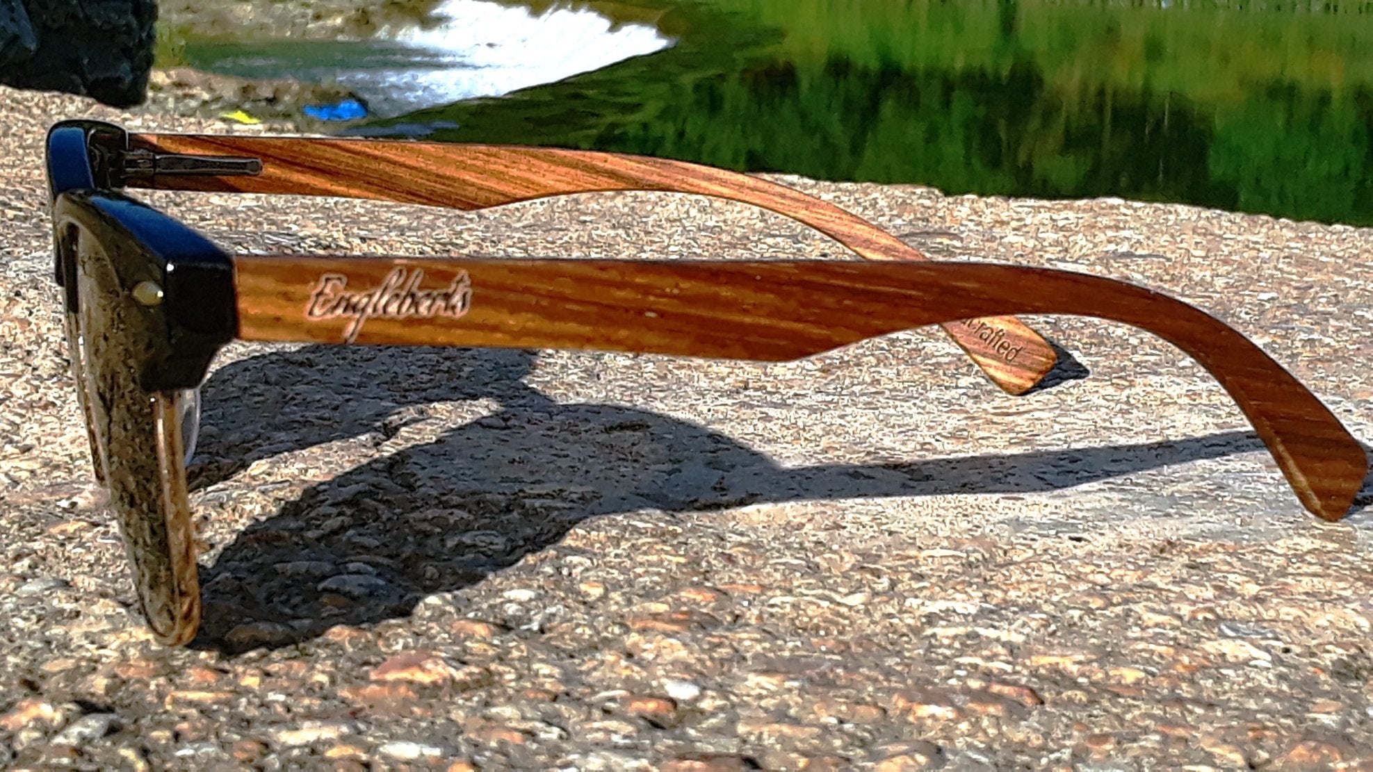 Walnut Wood Club Style Polarized Sunglasses – view 4