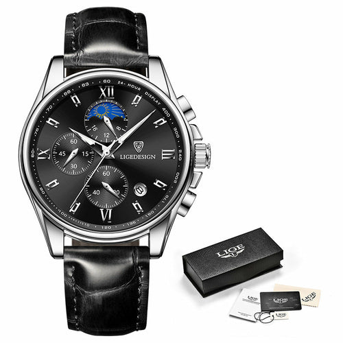 Three-Subdial Quartz Watch with Date Window – view 9