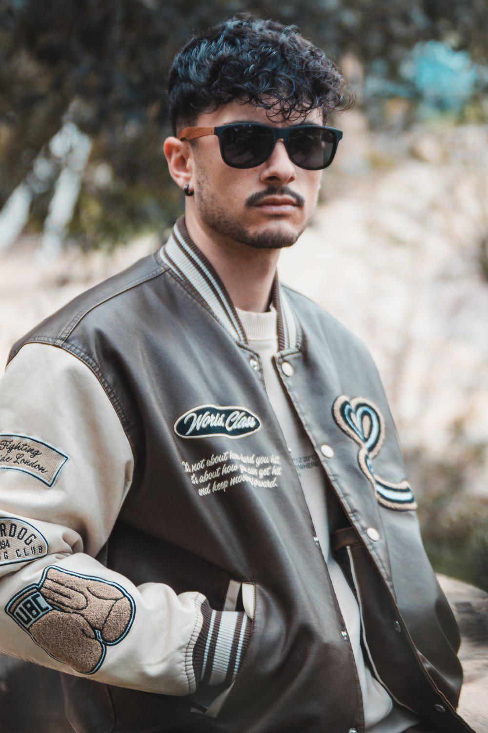 Acetate & Wood Classic Wayfarer Sunglasses – view 4