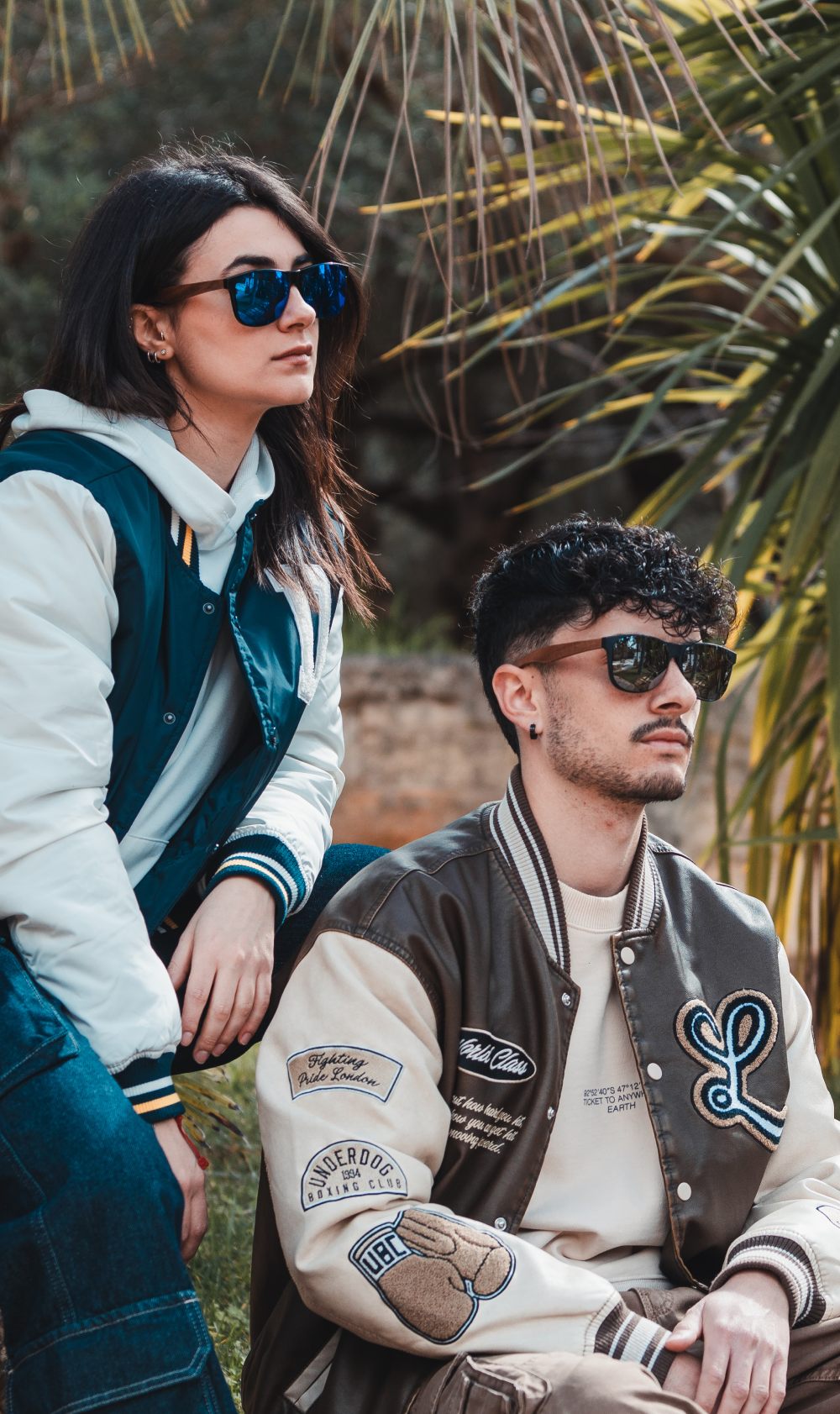 Acetate & Wood Classic Wayfarer Sunglasses – view 7