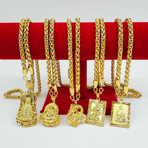 18K Gold-Plated Buddha Pendant Necklace
